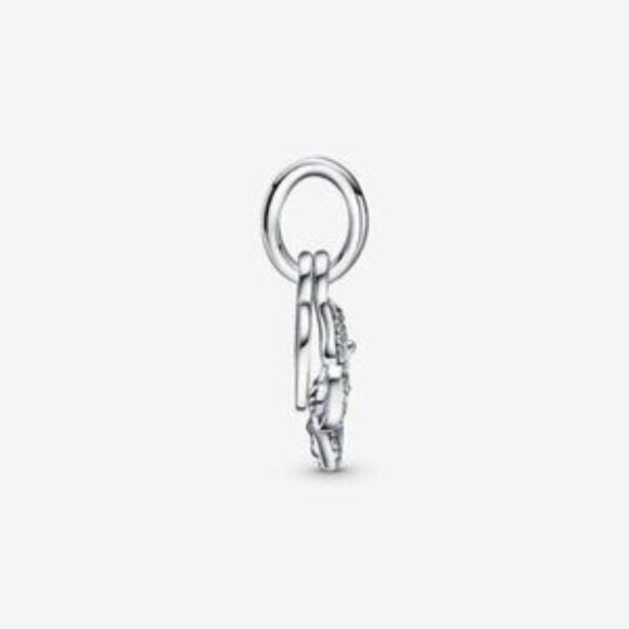 Pandora Blue Butterfly & Quote Double Dangle Charm - Picture 3 of 5